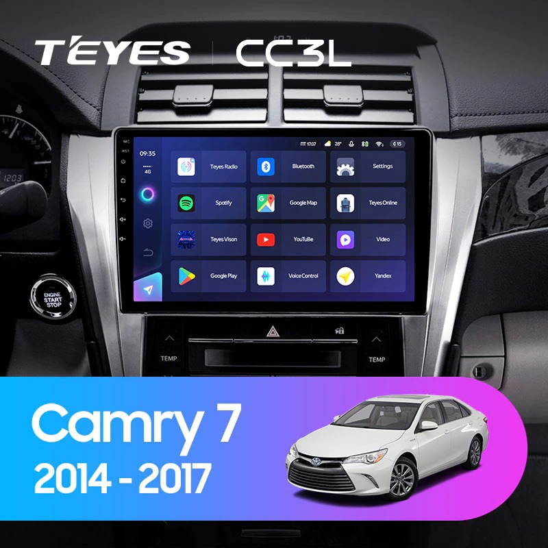 Штатная магнитола Teyes CC3L 4/32 Toyota Camry 7 XV 50 55 (2014-2017)