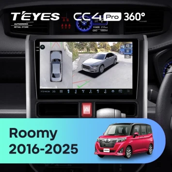 Штатная магнитола Teyes CC4 Pro 360 8/128 Toyota Tank (2016-2023) Правый руль