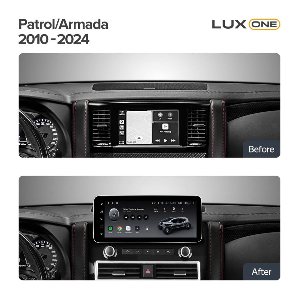 Переходная рамка Nissan Patrol 6 Y62 / Armada Y62 (2010-2024) (12,3&quot;)