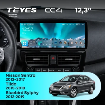 Штатная магнитола Teyes CC4 12.3" 6/64 Nissan Bluebird Sylphy (2012-2019)