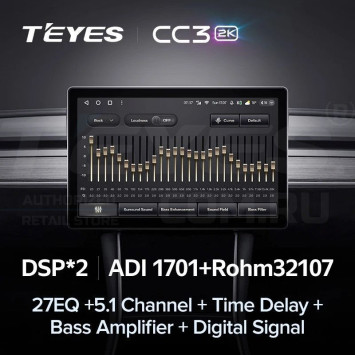 Штатная магнитола Teyes CC3 2K 4/32 Honda Jazz 3 (2015-2020) Тип-A Правый руль (11")