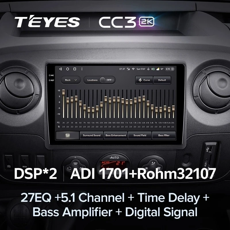 Штатная магнитола Teyes CC3 2K 4/64 Opel Movano 2 (2010-2019) F2