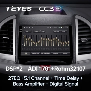 Штатная магнитола Teyes CC3 2K 4/64 JAC Refine S3 (2016-2019)