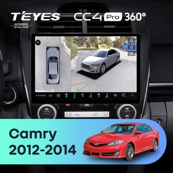 Штатная магнитола Teyes CC4 Pro 360 8/128 Toyota Camry 7 XV 50 55 (2012-2014) F5 Америка (11")