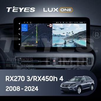 Штатная магнитола Teyes LUX ONE 4/32 Lexus RX270 3 RX450h 3 AL10 (2008-2015) Тип-D