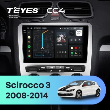 Штатная магнитола Teyes CC4 8/128 Volkswagen Scirocco 3 Mk3 (2008-2014) F5