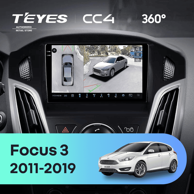 Штатная магнитола Teyes CC4 360 6/64 Ford Focus 3 (2011-2019) F2