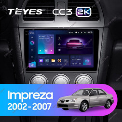 Штатная магнитола Teyes CC3 2K 4/32 Subaru Impreza GD GG 2002-2007