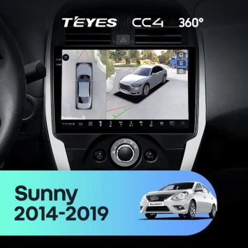 Штатная магнитола Teyes CC4 360 6/64 Nissan Sunny (2014-2019) F1