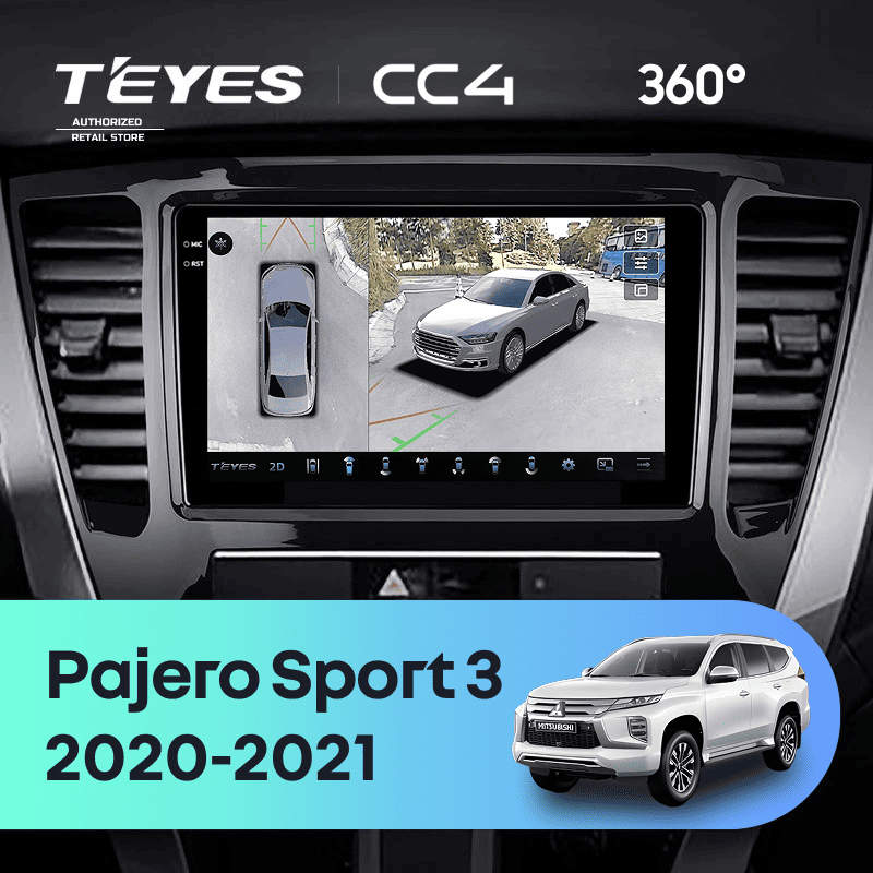 Штатная магнитола Teyes CC4 360 6/64 Mitsubishi Pajero Sport 3 (2020-2021)