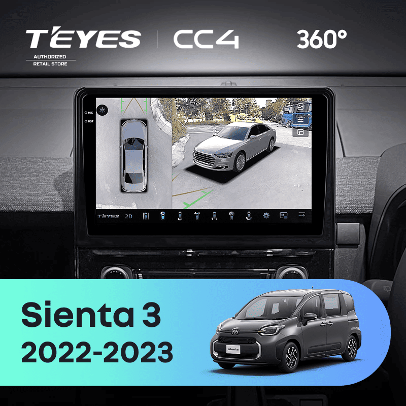 Штатная магнитола Teyes CC4 360 6/64 Toyota Sienta 3 (2022-2023)