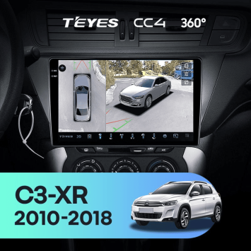 Штатная магнитола Teyes CC4 360 8/128 Citroen C3-XR (2010-2018) F2