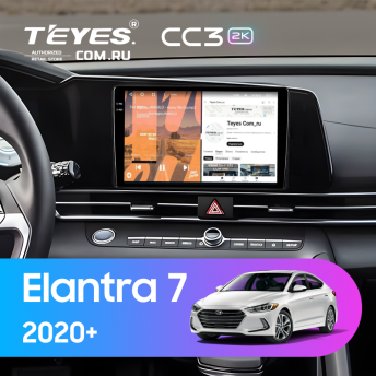 Штатная магнитола Teyes CC3 2K 4/64 Hyundai Elantra 7 (2020-)