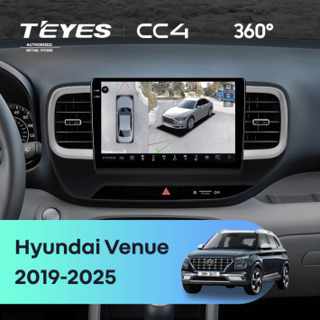 Штатная магнитола Teyes CC4 360 8/128 Hyundai Venue (2019-2025)