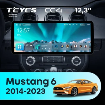 Штатная магнитола Teyes CC4 12.3" 8/128 Ford Mustang 6 S550 (2014-2023)