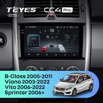 Штатная магнитола Teyes CC4 Pro 12/256 Mercedes-Benz Sprinter W906 (2006+)