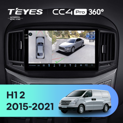 Штатная магнитола Teyes CC4 Pro 360 12/256 Hyundai H1 2 (2015-2021) F2