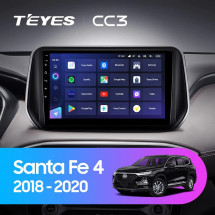 Штатная магнитола Teyes CC3 4/64 Hyundai Santa Fe 4 (2018-2020)