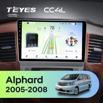 Штатная магнитола Teyes CC4L 6/64 с DTS Toyota Alphard 1 H10 (2005-2008) F2