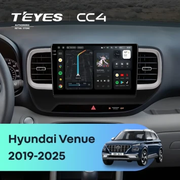 Штатная магнитола Teyes CC4 8/128 Hyundai Venue (2019-2025)