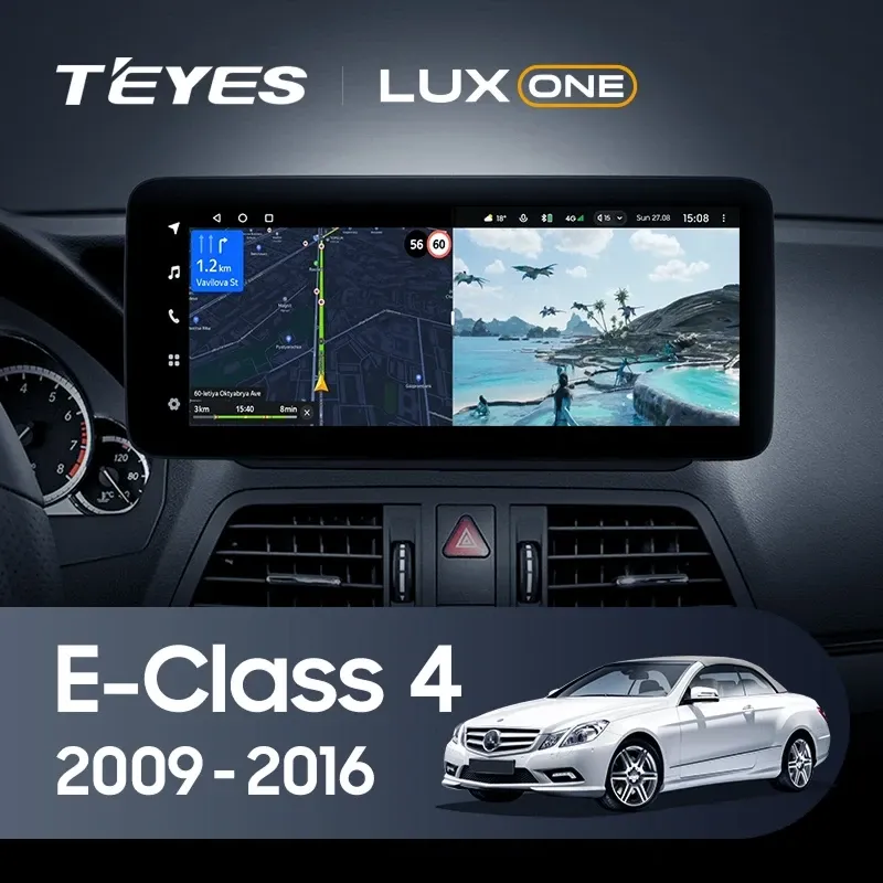 Штатная магнитола Teyes LUX ONE 4/32 Mercedes-Benz E-Class 4 W212 S207 A207 S212 C207 (NTG 4.5) (2009-2016) F2 Universal