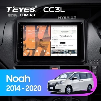 Штатная магнитола Teyes CC3L 4/64 Toyota Voxy III R80 (2014-2020) F1 Правый руль