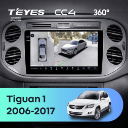 Штатная магнитола Teyes CC4 360 8/128 Volkswagen Tiguan 1 NF (2011-2017) F1