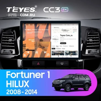 Штатная магнитола Teyes CC3 2K 4/32 Toyota Hilux (2008-2014) F1 (11")