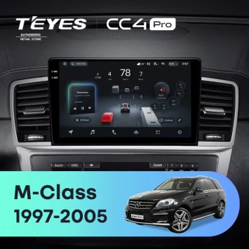Штатная магнитола Teyes CC4 Pro 8/128 Mercedes-Benz M-Class I W163 ML (1997-2005) Тип-B