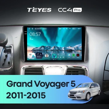 Штатная магнитола Teyes CC4 Pro 12/256 Chrysler Grand Voyager 5 (2011-2015)