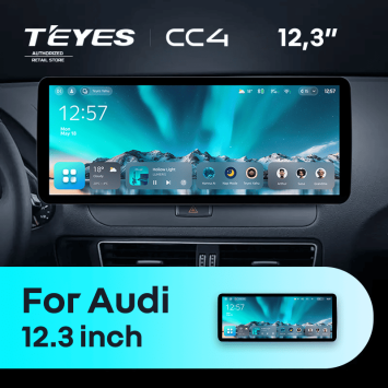 Штатная магнитола Teyes CC4 12.3" 8/128 Audi A4 B8 (2007-2015) Тип-A