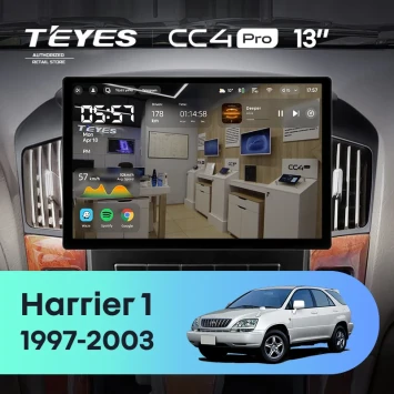 Штатная магнитола Teyes CC4 Pro 12/256 Toyota Harrier 1 (XU10) (1997-2003) F2 (13")