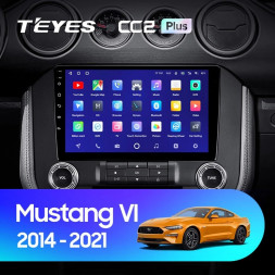 Штатная магнитола Teyes CC2 Plus 6/128 Ford Mustang VI S550 (2014-2021) Тип А