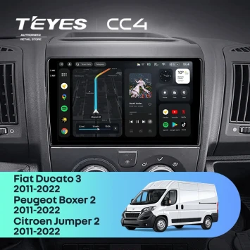 Штатная магнитола Teyes CC4 8/128 Citroen Jumper 2 (2011-2022) Тип-B (0din)