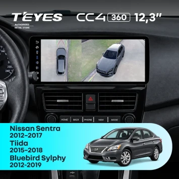 Штатная магнитола Teyes CC4 12.3" 360 8/128 Nissan Bluebird Sylphy (2012-2019)