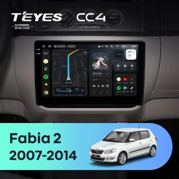 Штатная магнитола Teyes CC4 6/64 Skoda Fabia 2 (2007-2014)
