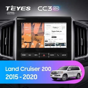 Штатная магнитола Teyes CC3 2K 4/32 Toyota Land Cruiser 200 (2015-2020) F2