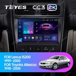Штатная магнитола Teyes CC3 2K 4/32 Lexus IS200 XE10 (1999-2005)