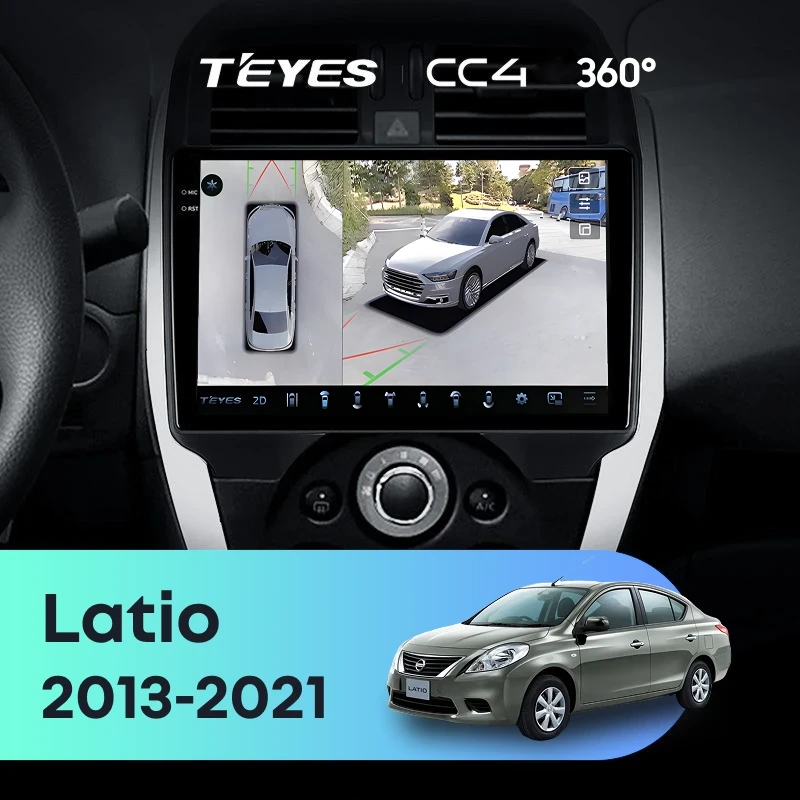 Штатная магнитола Teyes CC4 360 6/64 Nissan Latio (N17) (2013-2021) F1