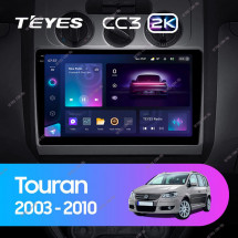 Штатная магнитола Teyes CC3 2K 4/64 Volkswagen Touran 1 (2003-2010) F2