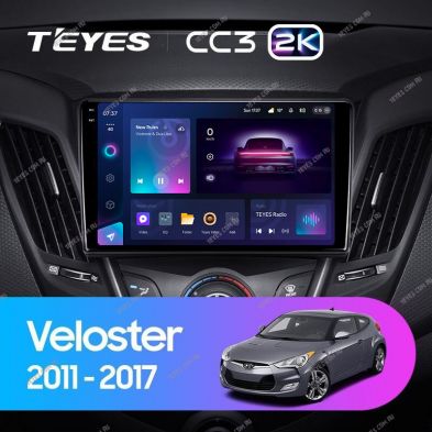 Штатная магнитола Teyes CC3 2K 6/128 Hyundai Veloster FS (2011-2017) Тип-B