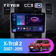 Штатная магнитола Teyes CC3 2K 6/128 Nissan X-Trail T31 (2007-2015)