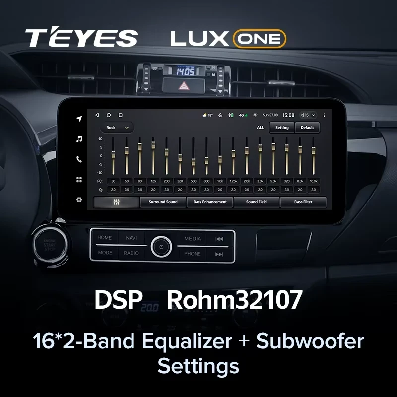 Штатная магнитола Teyes LUX ONE 360 6/128 Toyota Hilux Pick Up AN120 (2015-2020)
