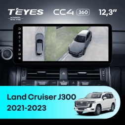 Штатная магнитола Teyes CC4 12.3" 360 6/64 Toyota Land Cruiser J300 300 (2021-2023) F1