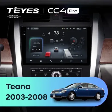 Штатная магнитола Teyes CC4 Pro 8/128 Nissan Teana 1 J31 (2003-2008) F3