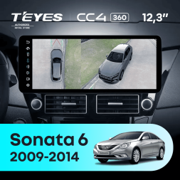 Штатная магнитола Teyes CC4 12.3" 360 8/128 Hyundai Sonata 6 YF (2009-2014)