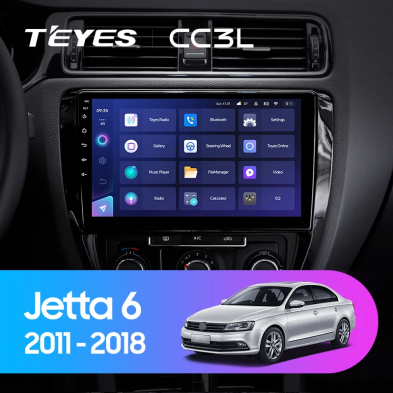 Штатная магнитола Teyes CC3L 4/32 Volkswagen Jetta 6 (2011-2018)