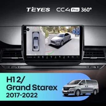 Штатная магнитола Teyes CC4 Pro 360 12/256 Hyundai H1 2 Grand Starex TQ (2017-2022)