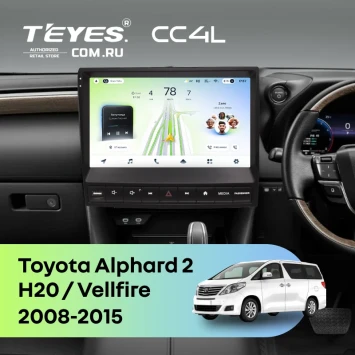 Штатная магнитола Teyes CC4L 6/64 с DTS Toyota Alphard 2 H20 (2008-2015) F3