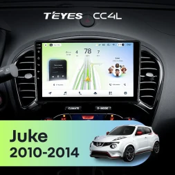 Штатная магнитола Teyes CC4L 4/64 Nissan Juke (2010-2014) Тип-A